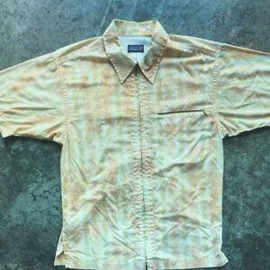Men's Beige Short Sleeve Shirt
